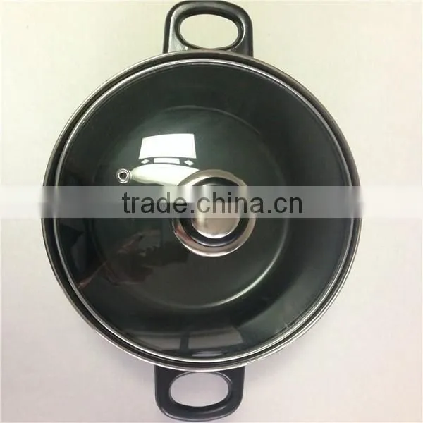 Non Stick Carbon Steel Cookware Set Stockpot Soup Pan photo-3