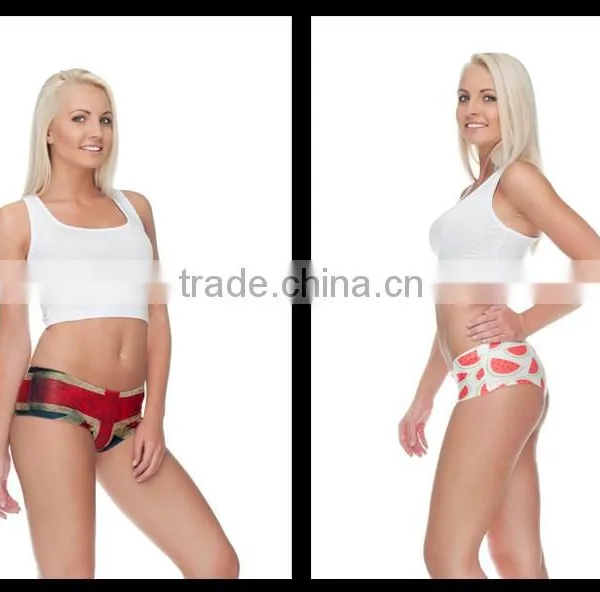 Children's Cute Panties Pug Dog Cut Cat Sexy Girls Tight Lingerie Stretchy Underpanties 3d Digital Full Print Custom Hot Sale photo-6