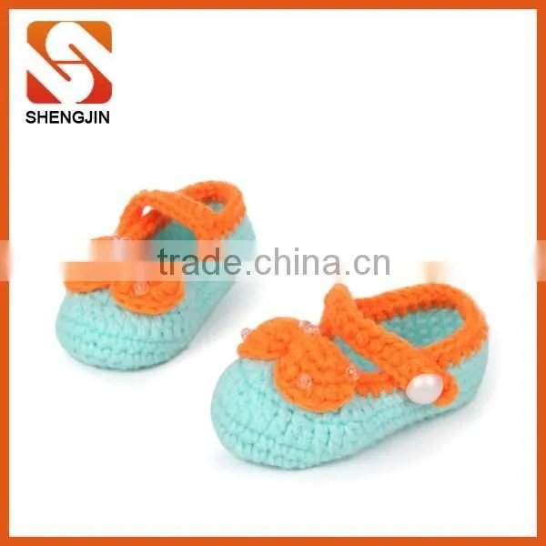 Best Selling Comfortable Soft Baby Knitting Girl Infant Shoes photo-3
