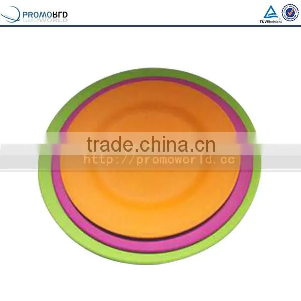 Eco-friendly Bio Bamboo Fiber Dinner Plates, Colorful Bamboo Plate photo-3