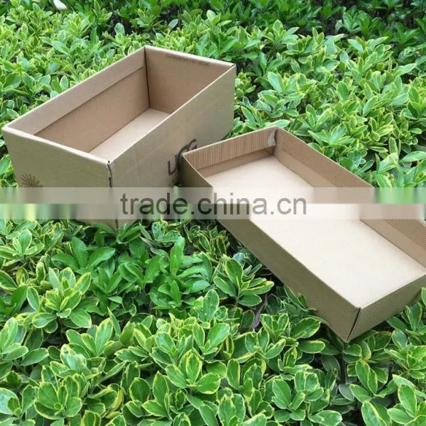 Custom Logo Printed Corrugated Clear and Cheap Shoe Box photo-2