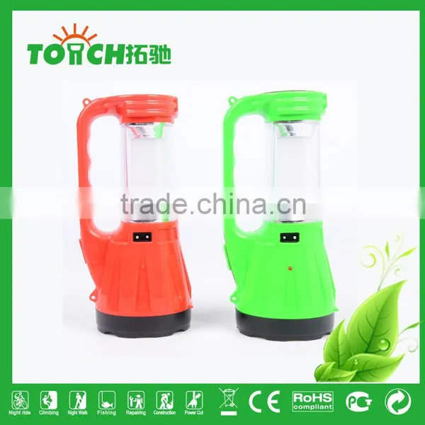 2 in 1 LED Portable Light Plastic Portable Camping Light Solar Rechargeable Lantern Lamp Torch photo-4