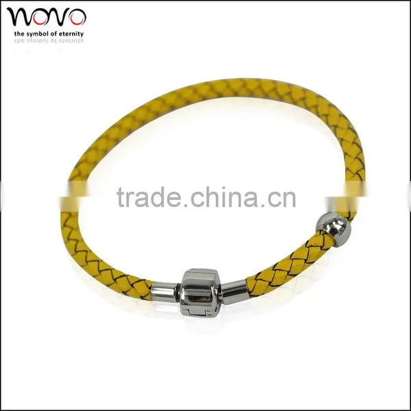 Fashion Jewerly Cheap Stain Less Steel 2014 Newest Handmade Fashion Leather Bracelet photo-6