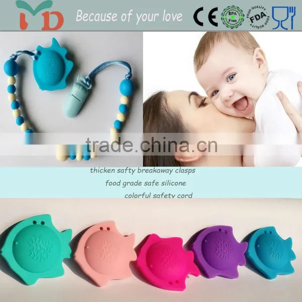 Teething Ring Pacifier Pacifiers for Breastfed Babies Pacifier With Clip