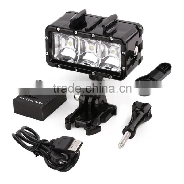 Waterproof Dimmable LED Video POV Flash Night Light for Go Pro and SJ4000 photo-2