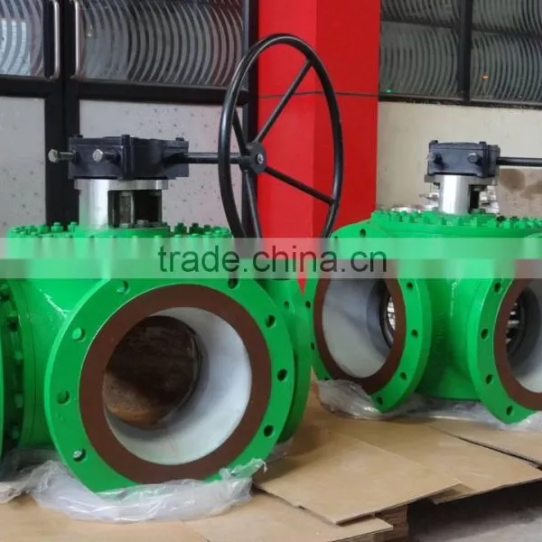 Gear Operated 4-Way Ball Valve Size : 300 MM photo-3