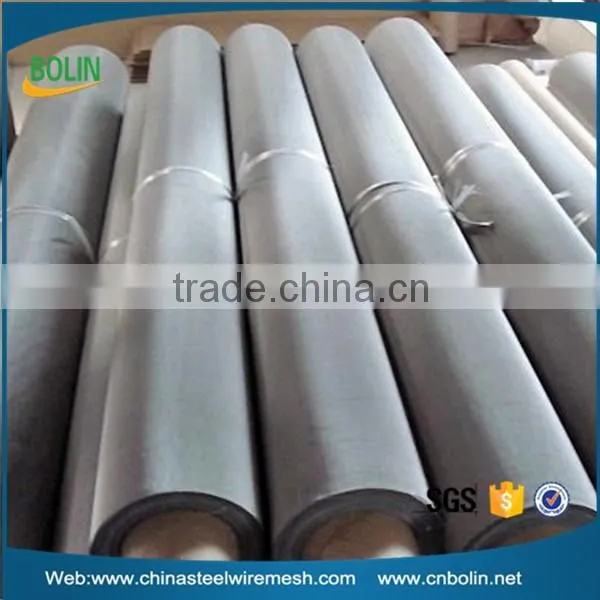 China 20 40 60 100 150 Mesh Plain Weave Silver Wire Mesh photo-3