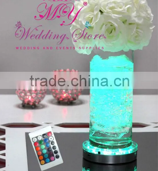 factory supplies round led under vase lamp for wedding
