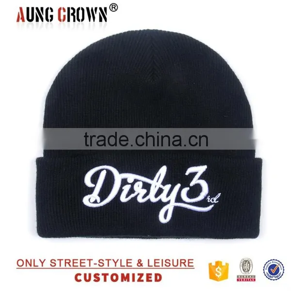 Knit Beanie China Supplier,embroidered Logo Hat,beanie Cheap for Sport