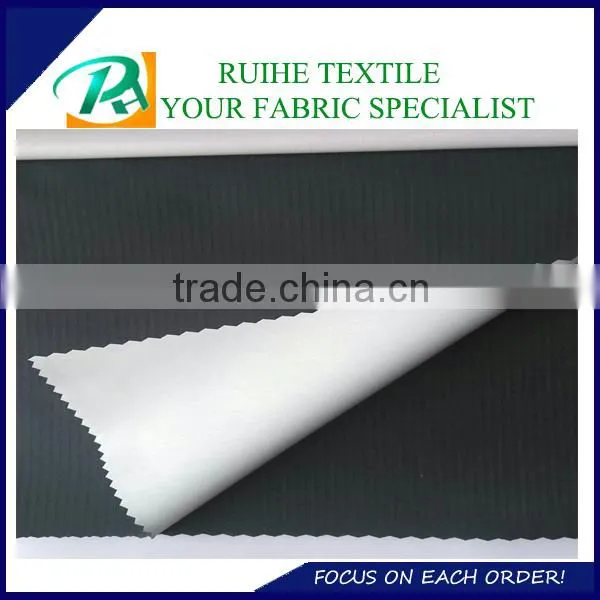 100% Polyester Taslon Waterproof Fabric With PA Milky Coating