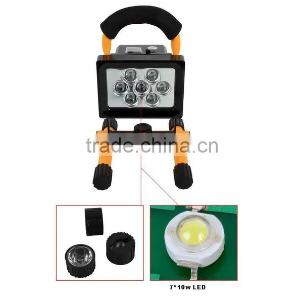 H02 Super Bright LED Portable Work Light,10W Rechargeable Led Flood Light photo-3