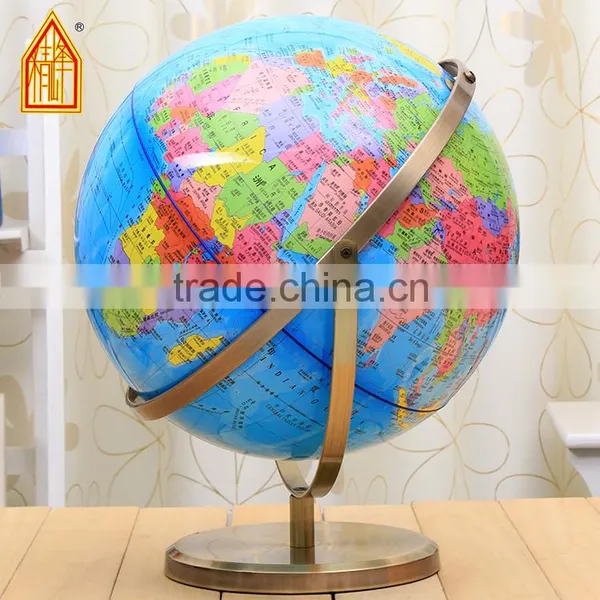 Large Stainless Steel SS World Globe Plastic Globe