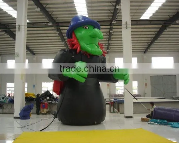 High Quality Customized Inflatable Witch Model/ 210D Oxford Inflatable Giant Witch