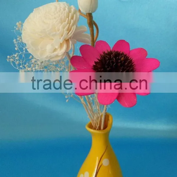 Reed Diffuser Stick With Pink Sunflower