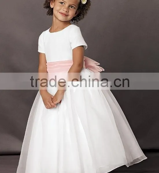 2015 Flower Girl Dress New Design & Wholesale Cheap Girl Party Dress & Ankle Length Chiffon Flower Girl Dress Girls Party Dress photo-2