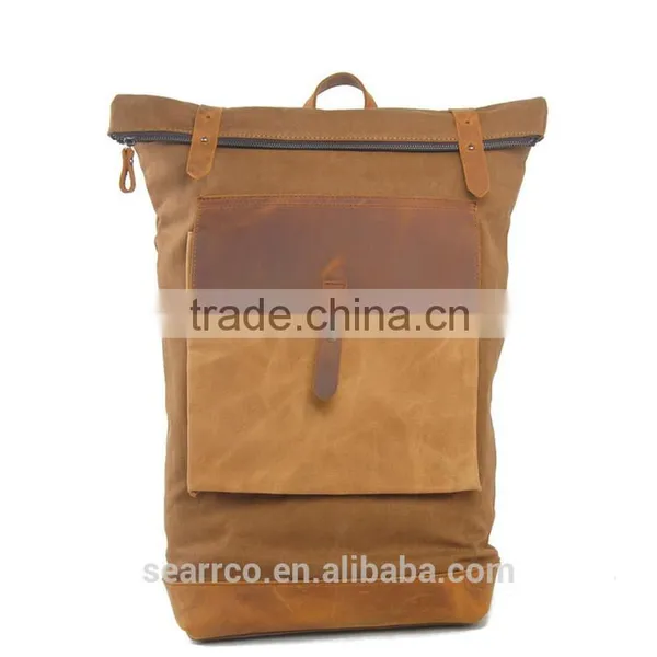 China Wholesale RS-104-1 Canvas Student Backpack School Bag High School Bag photo-3