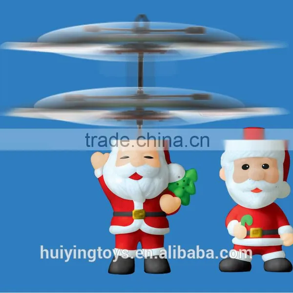 2015 Christmas Gift Flying Santa Claus,Christmas Toys,flying Disk Santa