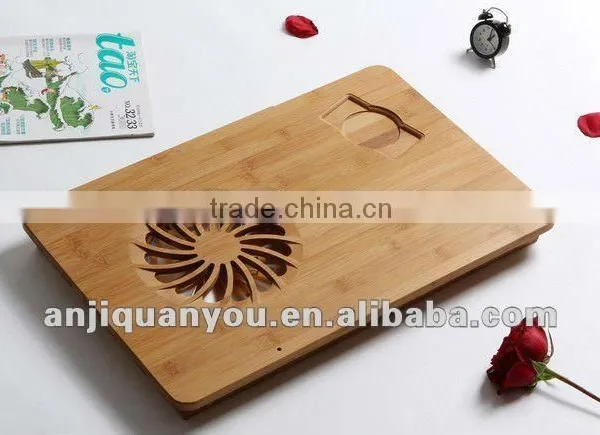 Manufacture Folding Bamboo Tray With Cooling Fan