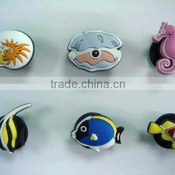 China Wholesale Soft PVC Shoe Button Buckles photo-4