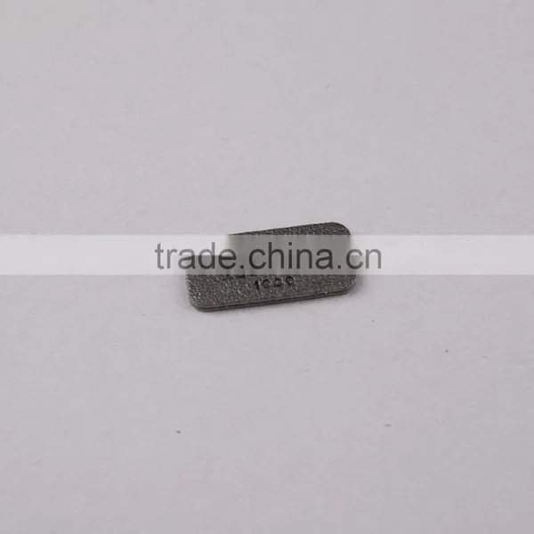 Smooth Finishing Rectangle Fake Leather Patch PU Label photo-4