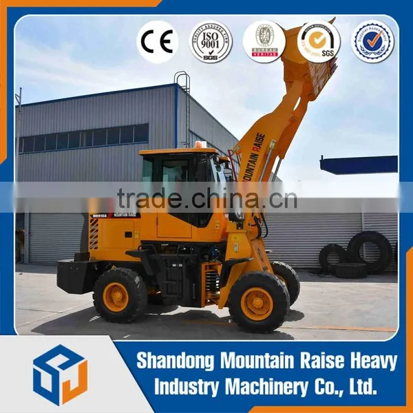 China ZL-10 New Front Loader Articulated Mini Wheel Loader With Pallet Fork photo-2