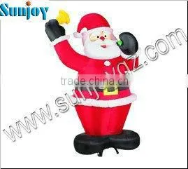 Christmas Inflatable Model Nylon Inflatable Cartoon Santa Claus Advertisement