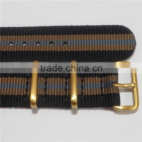 PVD Gold Hardware G10 Nato Watch Straps 22mm photo-6