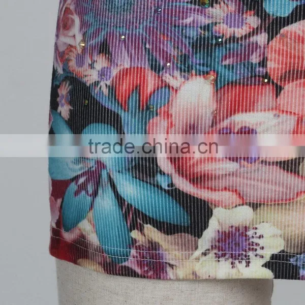 F5S15015 Printing Women Tank Top Rib Waist High Quality Guangzhou Factory photo-5