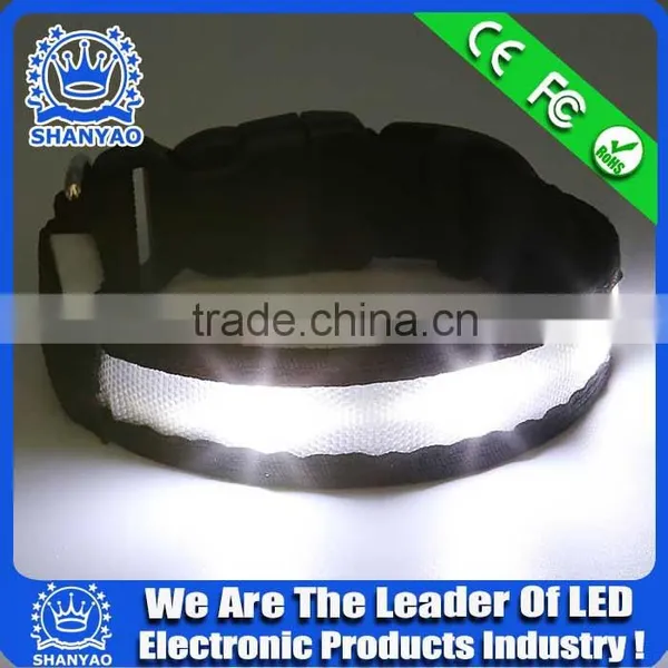 Blue Mini LED Light Leather LED Dog Collar Bulk photo-4