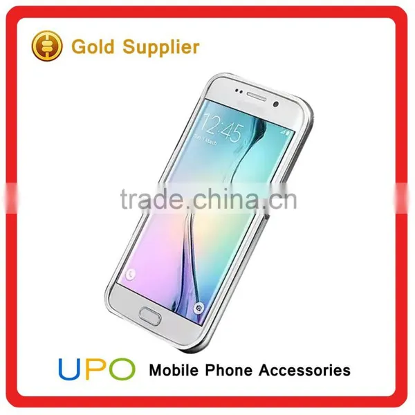 [UPO]Metal Aluminum Bumper Ultra-thin Mirror Back Mobile Phone Cover Case for Samsung Galaxy s6 s7 Edge Plus Mirror Case photo-4