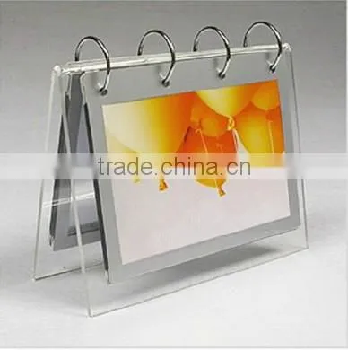 2016 6 Inch Clear Acrylic Table Calender Display Whosesale photo-3