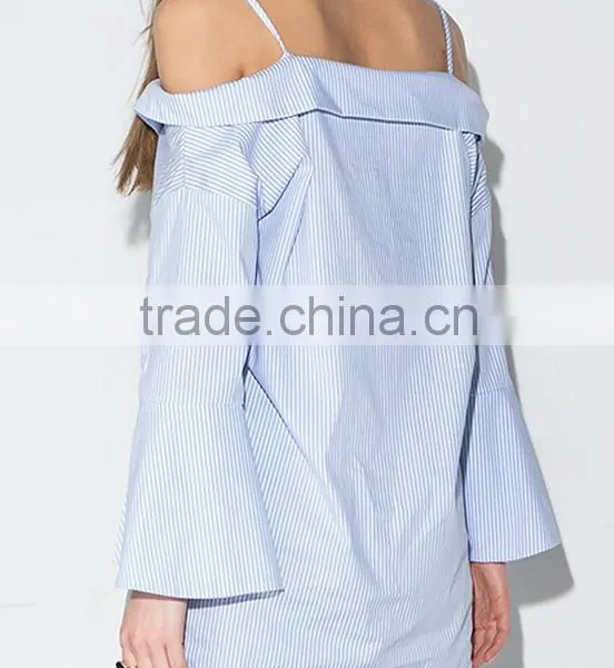 Women's Long Sleeve Loose Fit Off Shoulder Tops photo-2