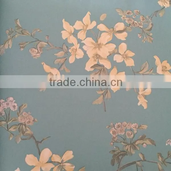 Non Woven Hot Sale Flower Garden Artificial Wallpaper photo-5