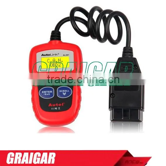 2015 Newly Original New Arrival Good quality Autel AutoLink AL301 OBDII/CAN Code Reader OBD2 auto code reader