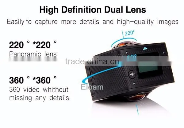 HD 1080p Panoramic 3D VR Video Camera for Google Glasses photo-3