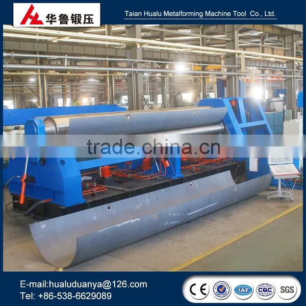 Large Size CNC Hydraulic Pressure 4 Roll Plate Bending Machine WB12K-16*2500 photo-3
