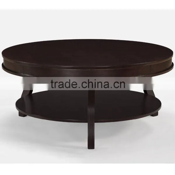 Hobby Lobby Furniture Wooden Round Coffee Table With Solid Wood Legs photo-2