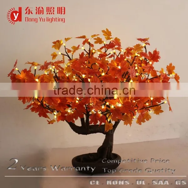 high artificial warm white light maple decoration artificial bonsai trees for sale