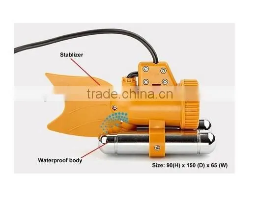 Underwater Cctv Video Camera HD 7"LCD Screen 1/3 SONY CCD 50m Cable, Camera Can Rotate at 360 Degree IR White LED Lights