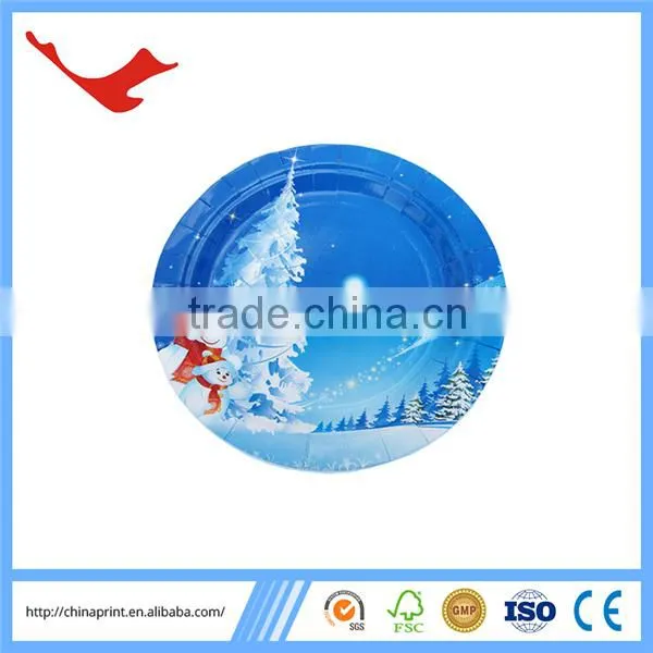 005 Customer Printed Disposable Party Paper Plate Sizes China Supplier photo-2