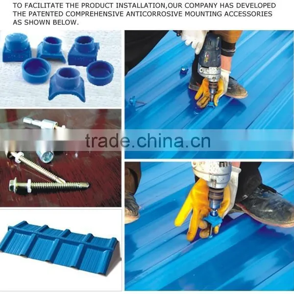 2015 New Plastic Cover Pvc Resin Roof Sheet Made in China photo-5