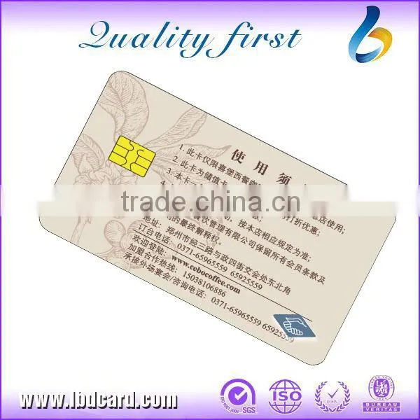 LBD PVC Blank Card Contact Smart IC Card 86x54mm Chip SLE5528 photo-2