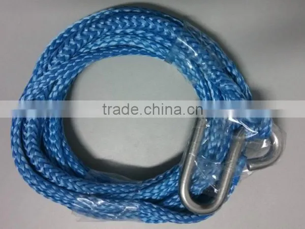 7mm x 7mtrs UHMWPE Synthetic Winch Rope With Stainless Steel Snap Hook photo-3
