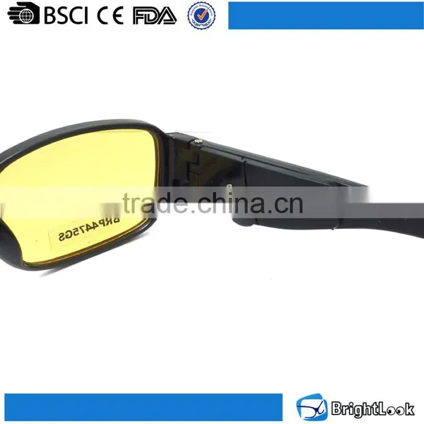 High Standard Yellow Lenses Classical Led Light Night Driving Sunglasses Polarized photo-3