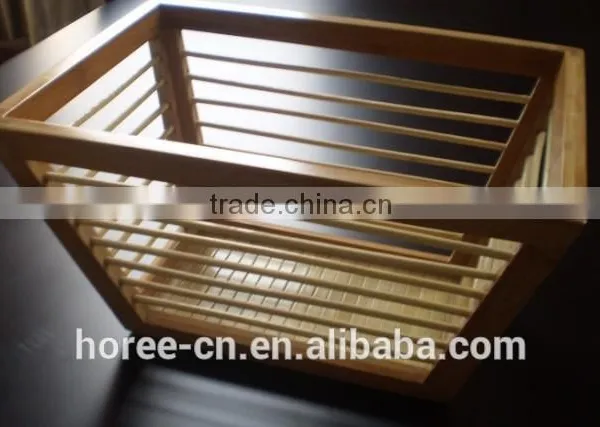 Handmade Superb Bamboo Storage Basket for Home Use With Cotton Liner photo-5