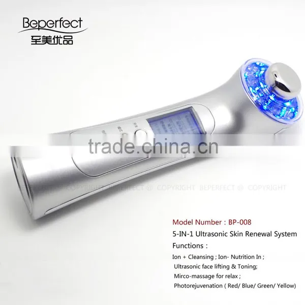 Mini Home Face Facial Massager Beauty Health Care Device Ultrasonic Ion Cleanser Whitening Anti Acne photo-5