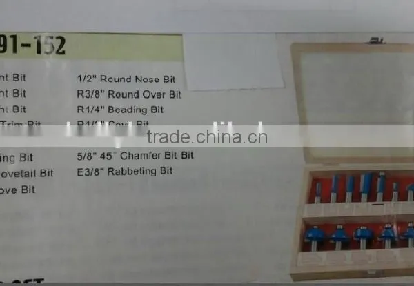 38pcs Wood Router Bit in Wooden Box photo-3