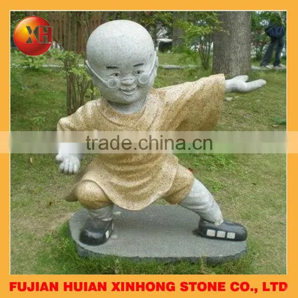 Tummy Sleeping Priestling Stone Statue for Home Decoration photo-3