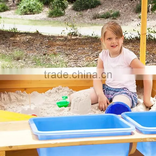 Childrens Sand Pit Outdoor Toy Play Set Water Roof Sun Cover Garden Box photo-6