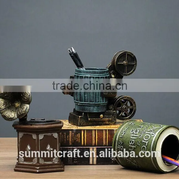 Phonograph, Telephone, Camera, Projector Personalized Table Pen Holder photo-2